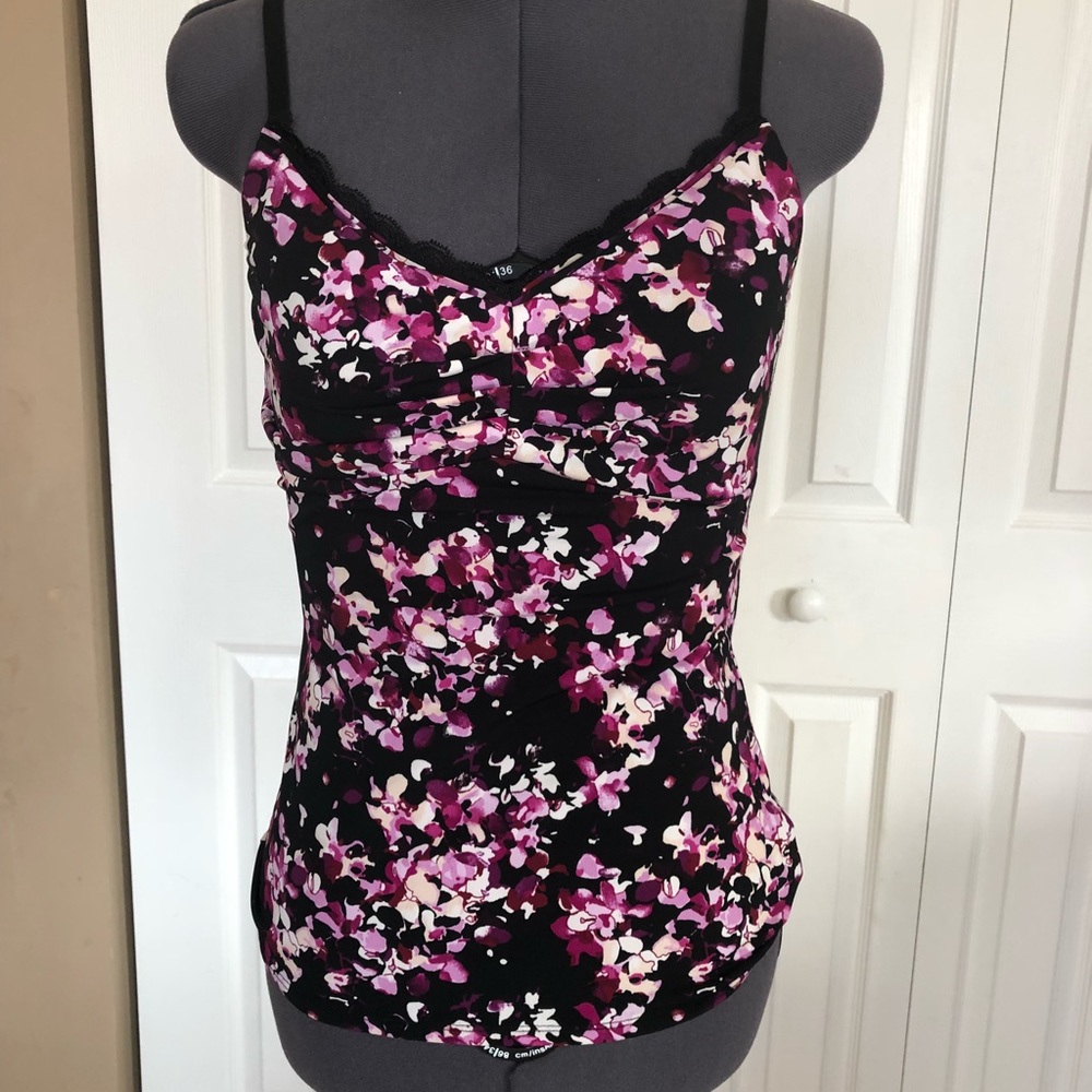 Camisole with Lace and Ruching